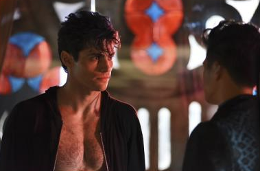 Photo of <a href="/MatthewDaddario/">Matthew Daddario</a> and <a href="/HarryShumJr/">Harry Shum Jr</a> apparently from the upcoming <a href="/ShadowhuntersTV/">Shadowhunters</a> episode “Rise Up”