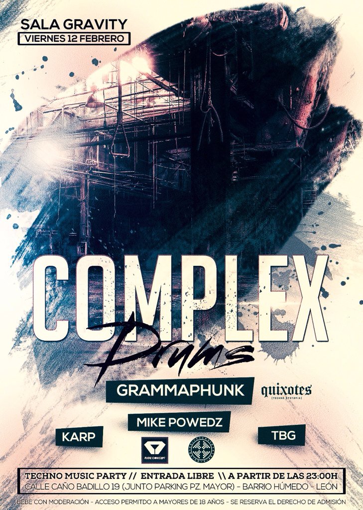 AIDAKGG's tweet photo. 12/02/16 Complex Drums w/ Grammaphunk, Karp, Mike Powedz &amp; TBG en @gravity_leon https://t.co/6mVjXhxwb8