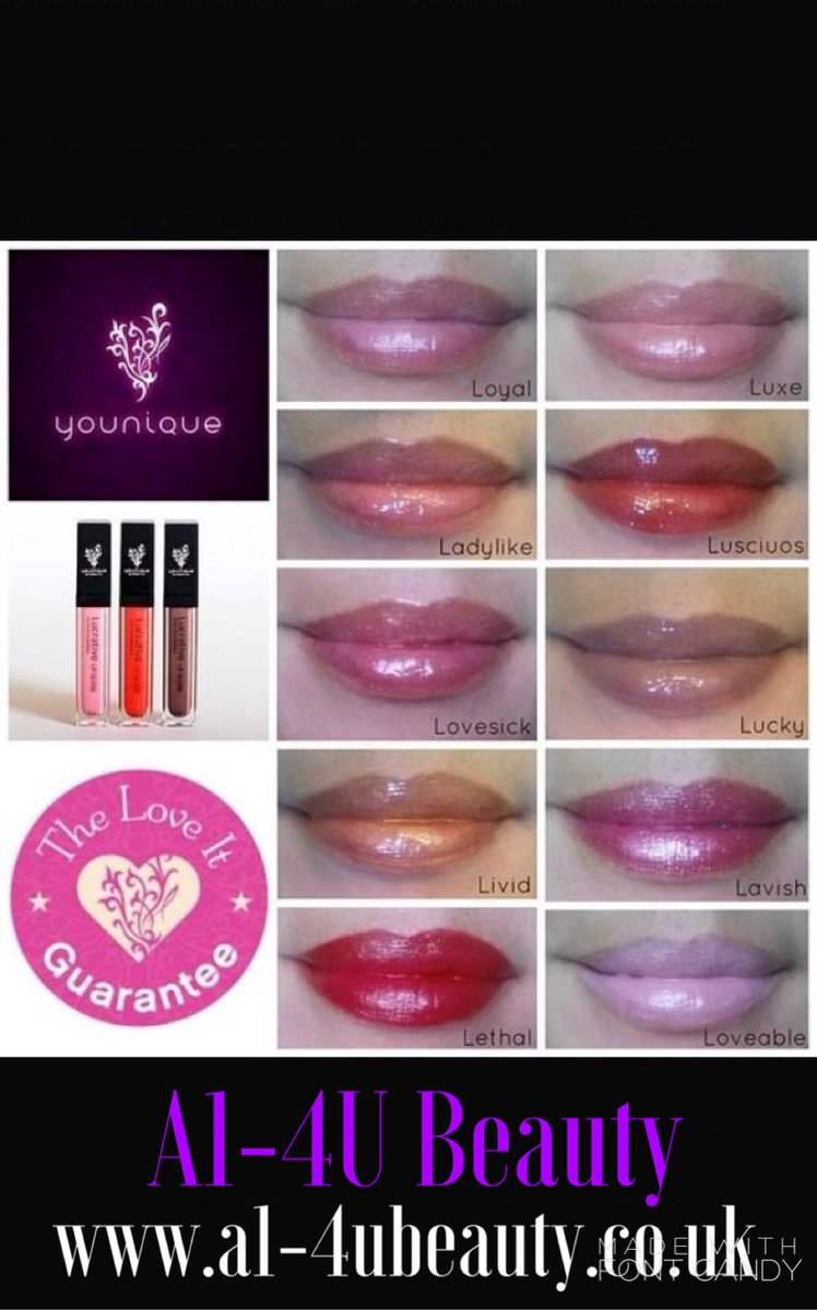 NicolaP28's tweet photo. ❤️ Love our lip gloss's ❤️ so moisturising👍🏼😍
#a14ubeauty #makeup #lips #makeupjunky #younique  #gloss #beautiful https://t.co/lKUWv8y81j