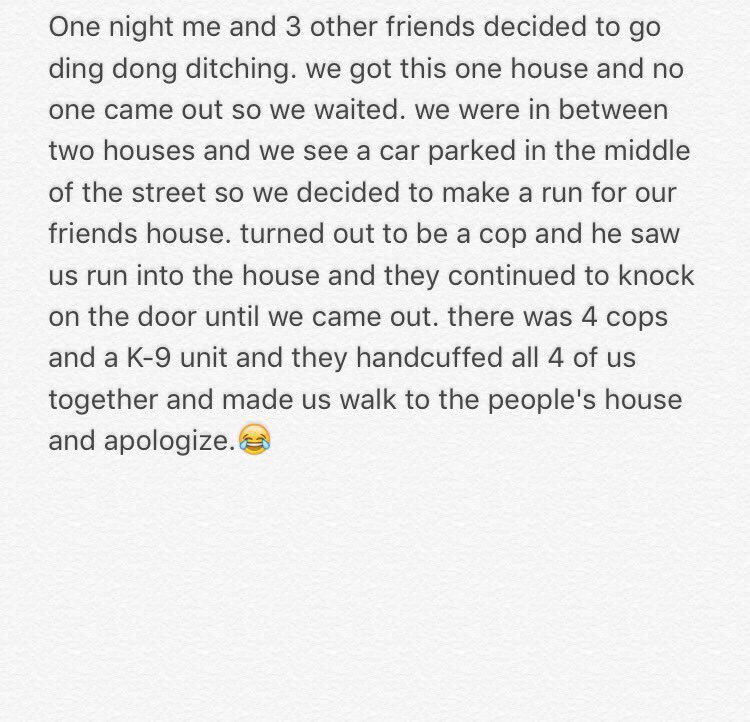 Ding Dong Ditching 😶