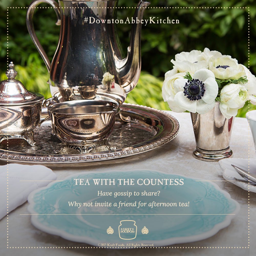 DowntonAbbey's tweet photo. Dine like the Dowager with this beautiful, #Downton inspired table setting. https://t.co/9OWWVukmdy #Downton https://t.co/w5ugeoqCGS