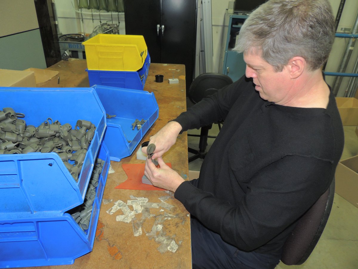 Lighthouse_Inc's tweet photo. For 8 years @LighthouseCEO has made it a point to work on the manufacturing floor. Here he is assembling bite valves https://t.co/CISICbGvWD