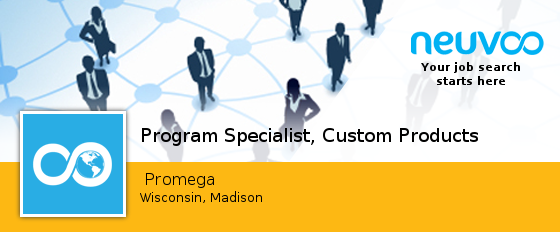 NeuvooMadison1's tweet photo. #Program #Specialist, Custom Products needed in #Madison at  Promega. Apply now! #jobs https://t.co/dV5ZzMGmDM https://t.co/ECGrekxEVa