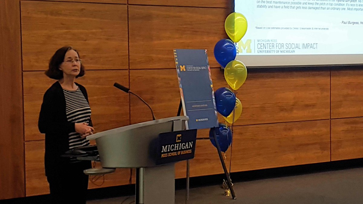 rmoudgil's tweet photo. .@MichiganRoss Assoc. Dean Francine LaFontaine welcomes the campus! #MSIC16 #boundryless #positive https://t.co/jRmopX4ZYR