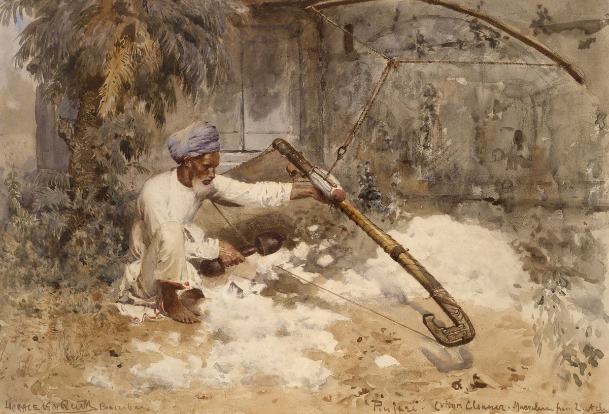 WhiteMughalsFan's tweet photo. RT"@JAJafri: The Cotton-cleaner [#Carder], #Punjab, by Horace Van #Ruith, 1886 https://t.co/agiHFYuuLE … https://t.co/XcHWdvY1wf"@nickfdrake