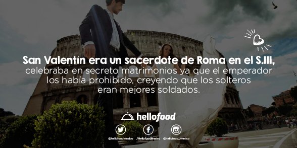 hellofoodmexico's tweet photo. El significado del día de #SanValentín es más profundo que solo regalar chocolates y flores. ¿Por qué? <3 https://t.co/3GRzz9FrZb