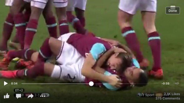 One of the best feelings I've ever had at Upton Park, what a night!!! #MN16