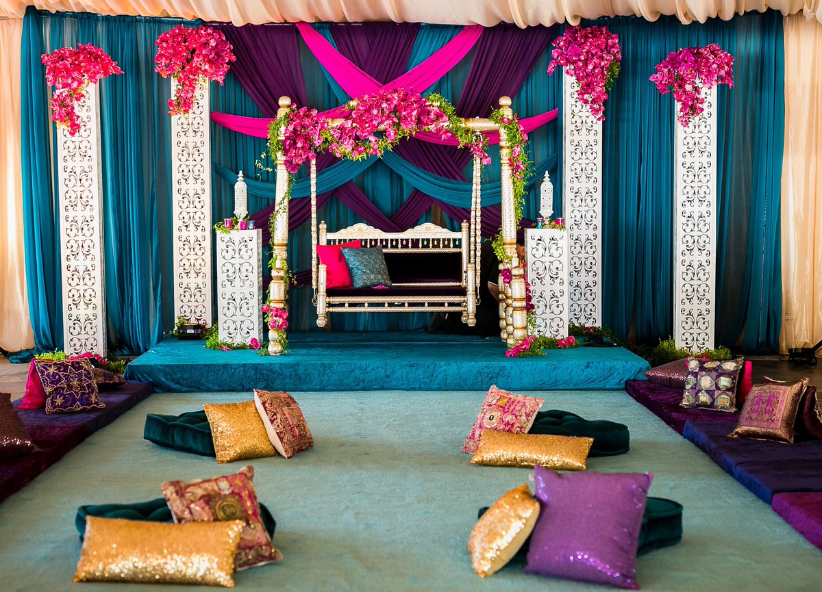 There's nothing like a beautifully decorated Sangeet to kick off your wedding festivities!