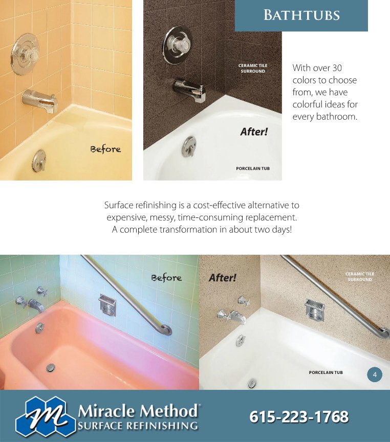MiracleMethodTN's tweet image. Bathtub refinishing is a cost effective bathroom makeover alternative to replacing a bathtu… miraclemethod.com/nashville/bath…
