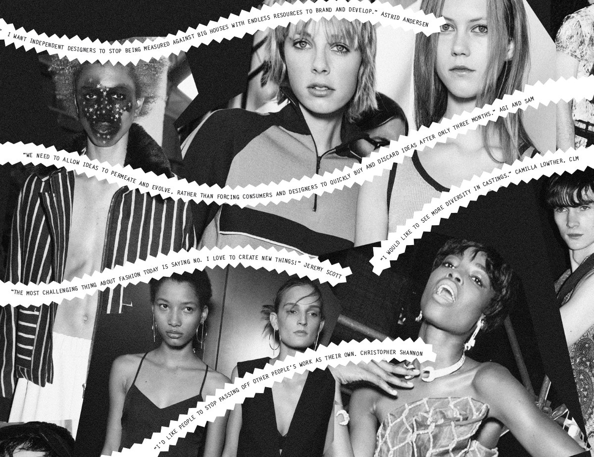 i_D's tweet photo. Designers, stylists, editors &amp; more what they'd like to see change in the fashion industry: https://t.co/9SW7cNyadd https://t.co/MFmNTSKDt4
