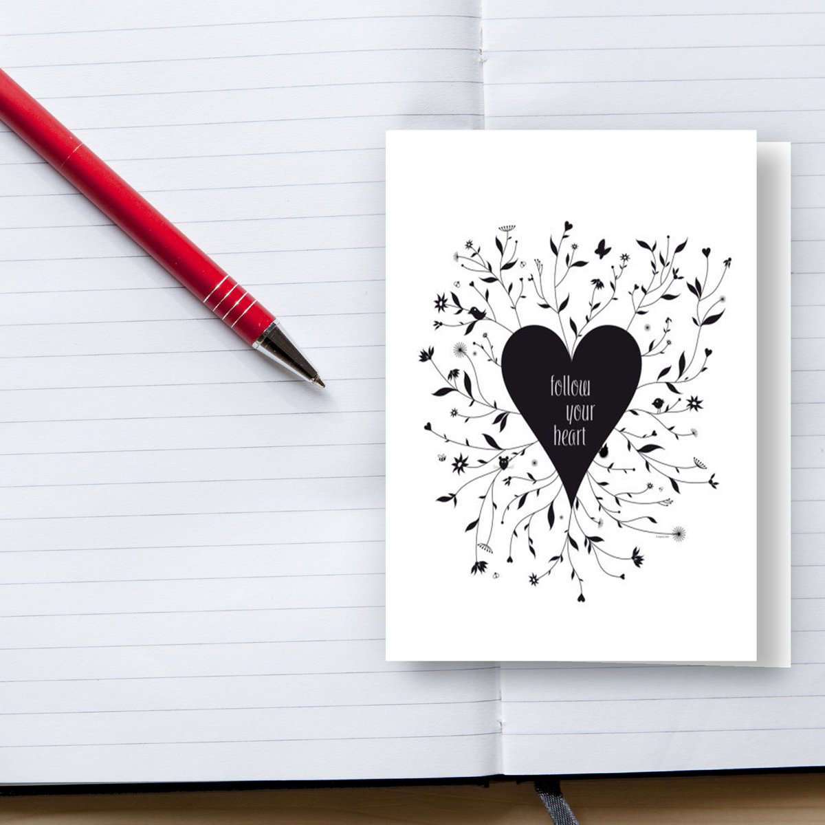 boomboomprints's tweet photo. Follow Your Heart cards by BBP Artist Feigenherz #art #family https://t.co/Aijl1JIWBG
