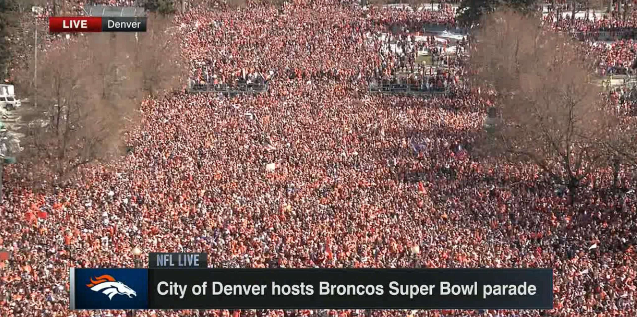 Big crowds for Broncos' Super Bowl parade