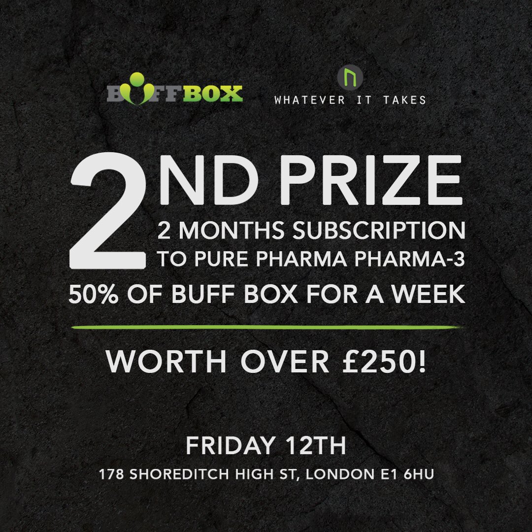 BuffBoxMeals's tweet photo. FREE FOR ANYONE TO COME DOWN! Prizes to be won!! #buffbox #buffboxmeals #whateverittakeslondon #community #crossfit https://t.co/yfbavSqGXK