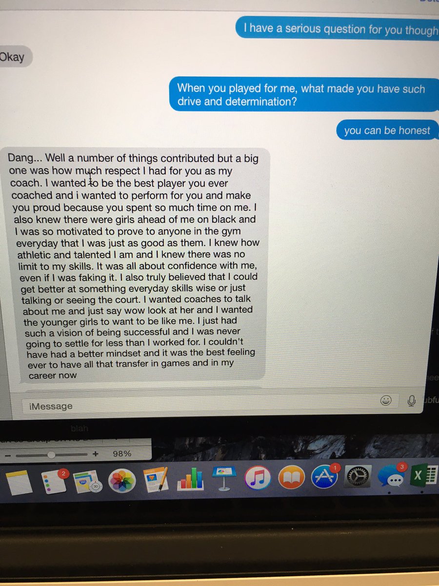 DeKalb_BarbsVB's tweet photo. From a talk w a former player. Such a great/honest answer about her success. She worked and for the right reasons! https://t.co/ELAw7qhL6L
