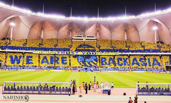 38rob1's tweet photo. اقتربت مباريات النصر في آسيا واشتقنا معها لإبداعات جماهير النصر في التيفو https://t.co/ALJ8XlQoNP