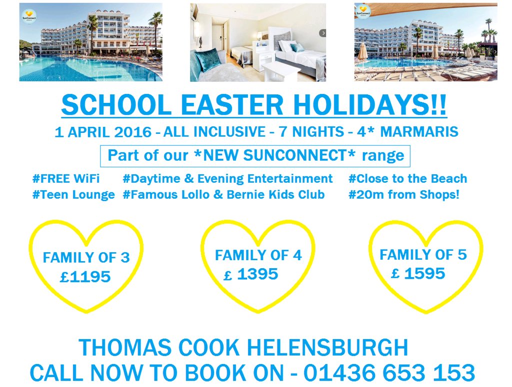 HburghCooks's tweet image. Amazing offers... #easterholidays #sunconnect #holiday #flyfromglasgow ☀️💛🙌🏼🍹✈️