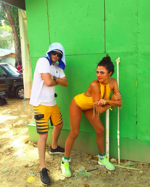 PumPumGyals's tweet photo. #PumPumGyal @emames7 at Trini Carnivalπ₯πΉπΉπ₯ reppin our #PumPumSocks. We wanna whine and behave rude too! ππ₯π’ https://t.co/lw65G8XatP
