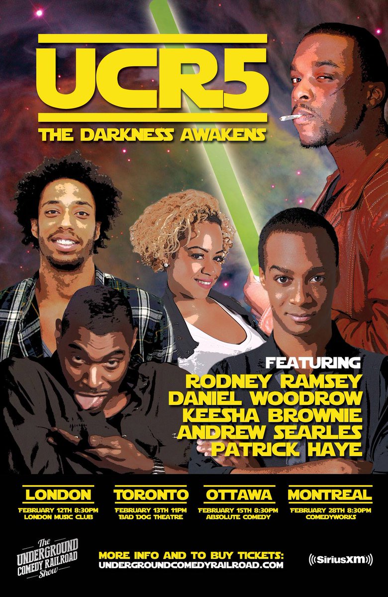 UComedyRailRoad's tweet photo. This week #BlackHistoryMonth Comedy show in:#London #Toronto #Montreal #Ottawa 
https://t.co/mvkc9rS0ej #BHMCANADA https://t.co/ncBbtkOSwc