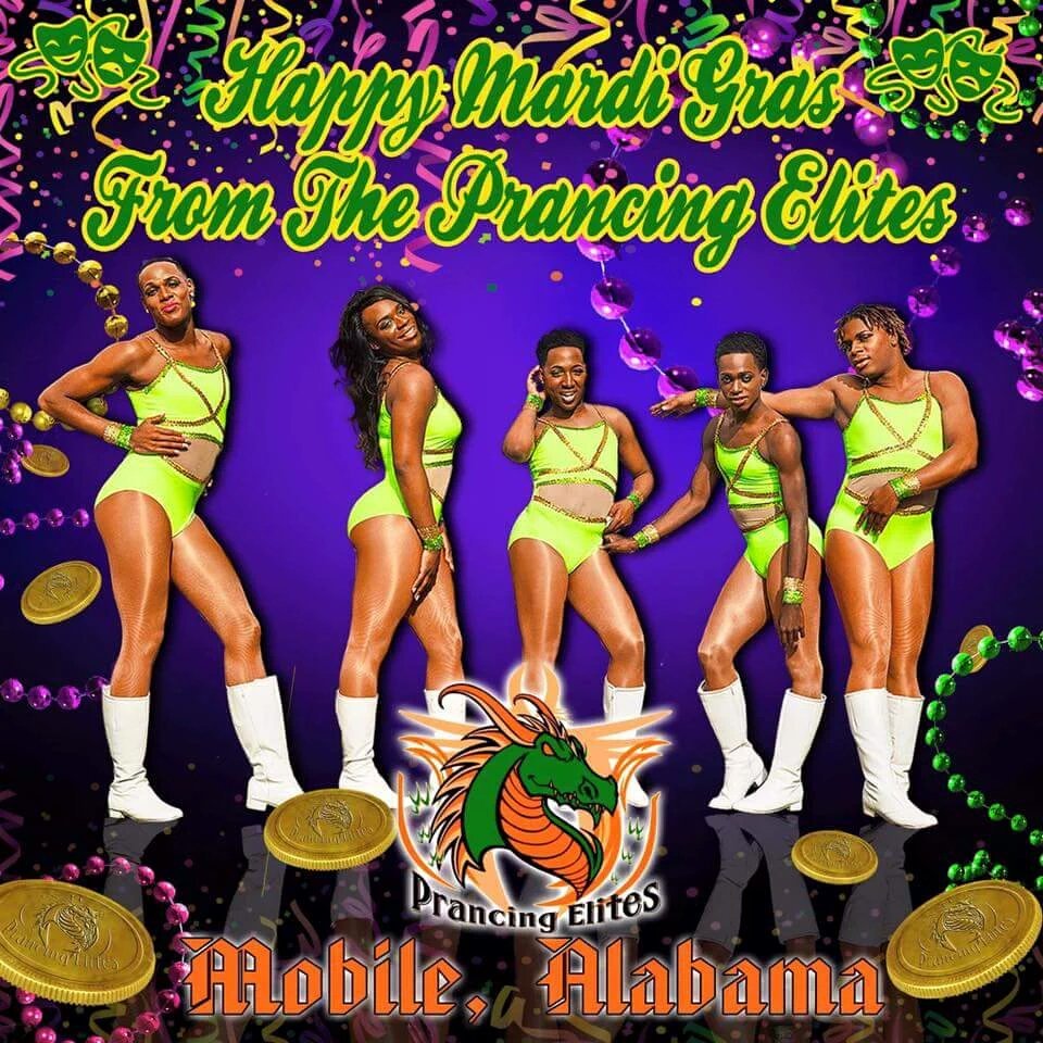 PrancingElites1's tweet photo. 🎭#HappyMardiGras🎭
Are you pumped for the @PrancingElites tonight? #PrancingElite @oxygen at 8|7c https://t.co/uqvwrLAGcy