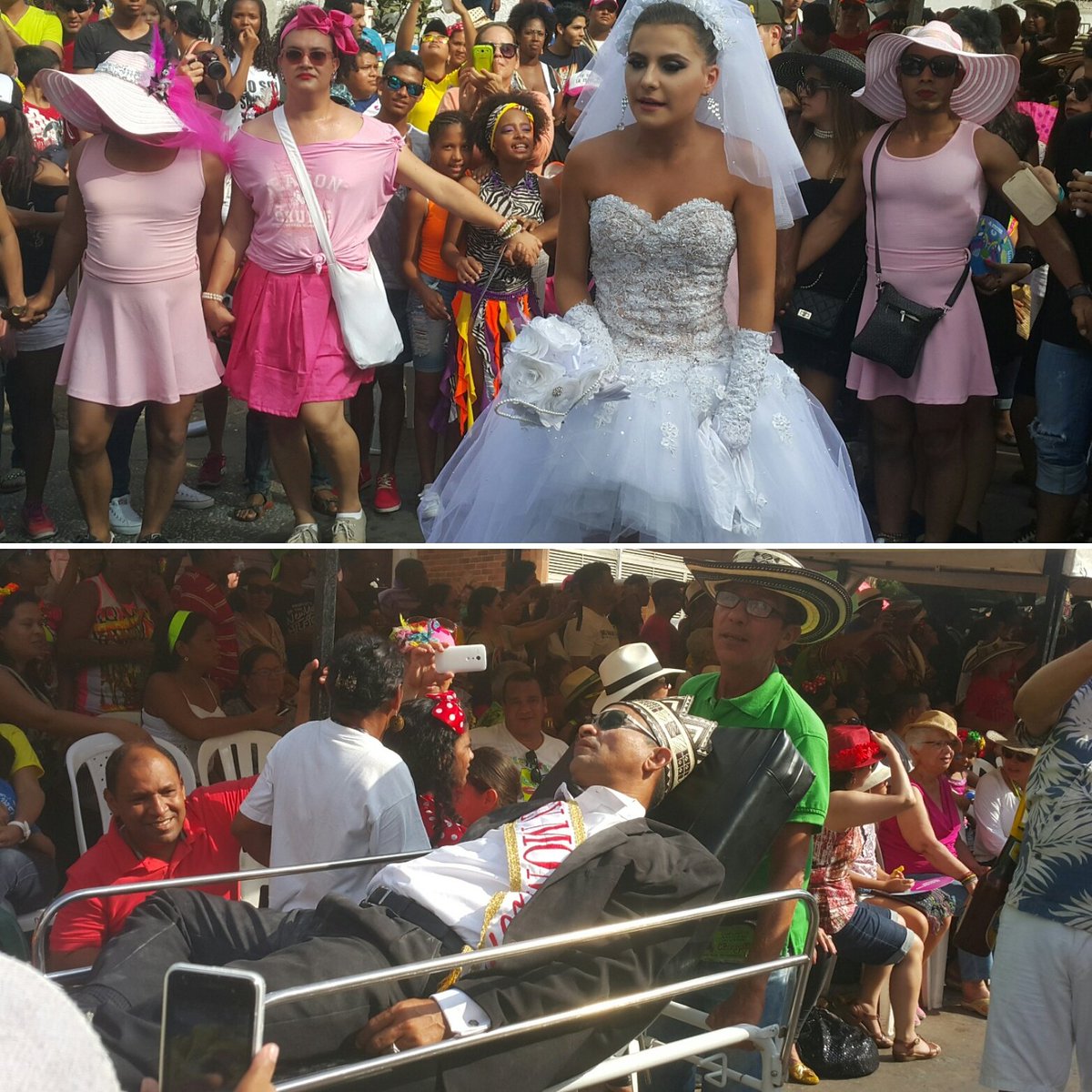 Y en medio de una multitud la viuda mayor llora a su Joselito, el Rey Momo