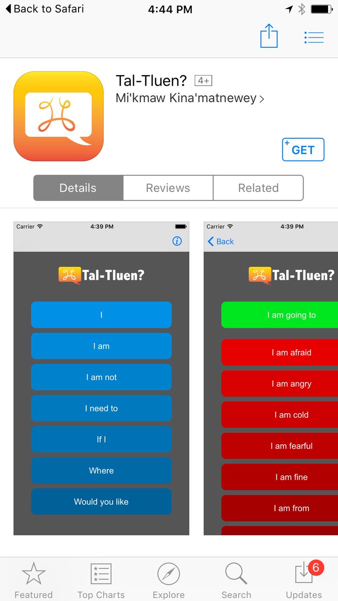 firstnationhelp's tweet image. New app 'Tal-Tluen?' is now available for download in the App Store!!! It's a Mi'kmaw phrase building app. #TalTluen
