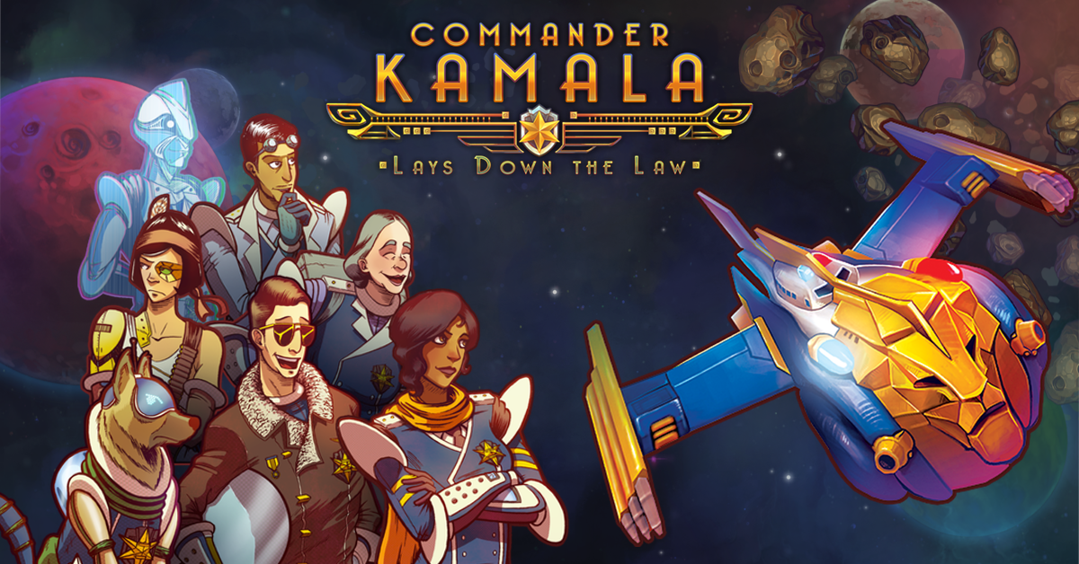 escapefuel's tweet photo. "Commander Kamala" is on Greenlight now - we need your support!  https://t.co/KBnU64XqHO !  #indiedev https://t.co/ChVdtGRcBp