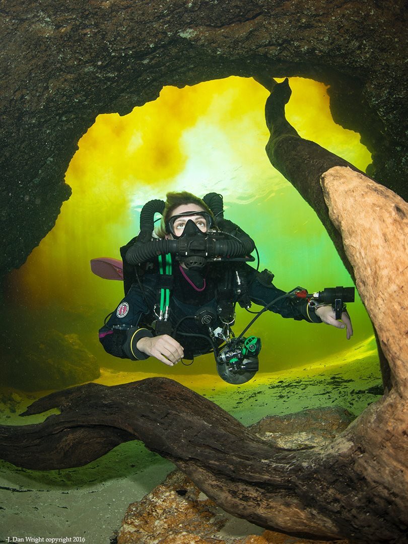 Magical colours at the entrance to Little River cave