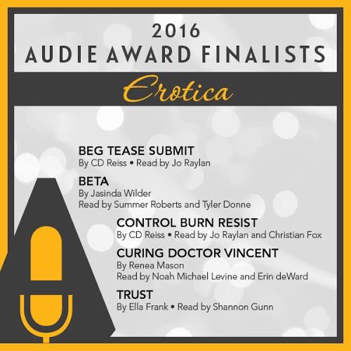 SummerRobReads's tweet photo. So honored &amp; excited to be nominated along with my fave @tylerdonne! Thanks @AudioPub &amp; @audible_com &amp; @acx_com! https://t.co/h8xhozJdi3