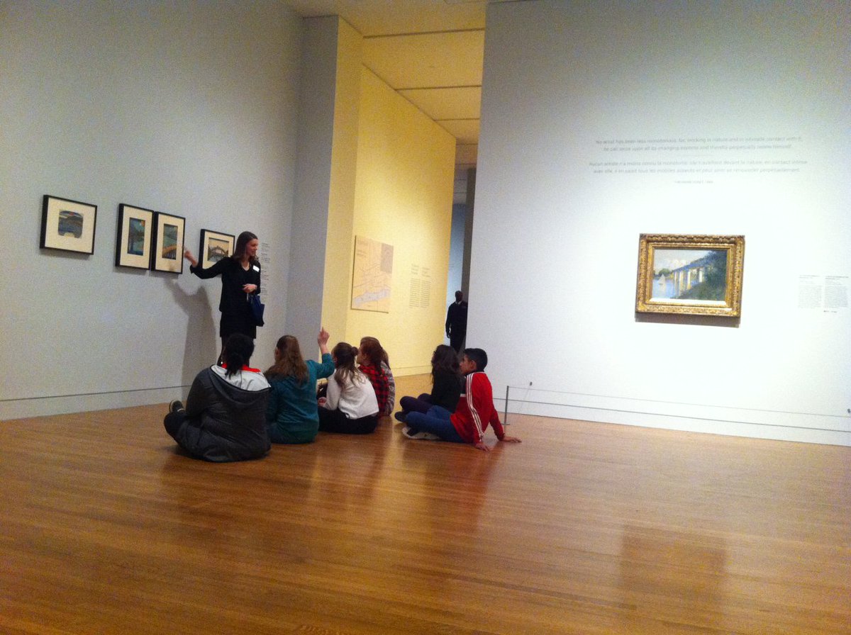 franceaucanada's tweet photo. Visite guidée de l'exposition #Monet aux @beaux_arts_ca avec @lyceeclaudel #Ottawa #MonetMBAC https://t.co/rFWdy6ad3e