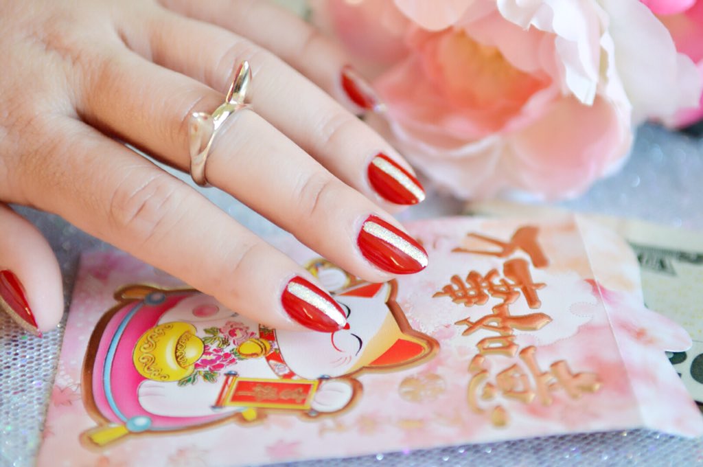 Happy Lunar New Year🎊 #nailitmag #polishedbykpt #tet #notd #nailart