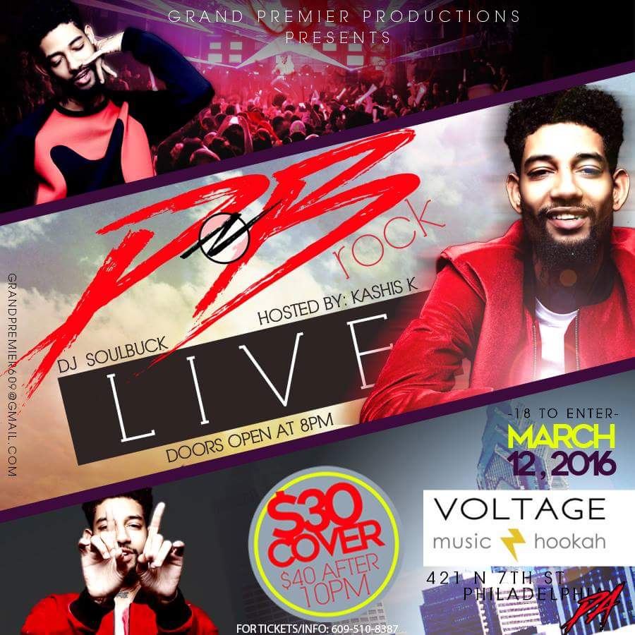 LSV_Empire's tweet photo. March 12th come support @PrinceOf_Jerz (Live Performance) opening up for @pnbrock at Voltage in Philly, PA https://t.co/kVskyQHG9p