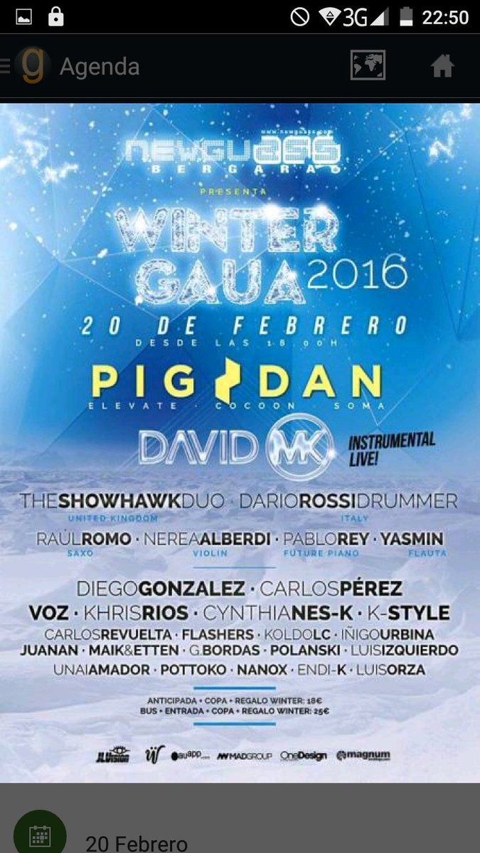 gauapp's tweet photo. Sorteamos 5 entradas para el bombazo de la #wintergaua de @newguassoficial con este cartelazo! RT y síguenos! https://t.co/C2KDEmb7t1