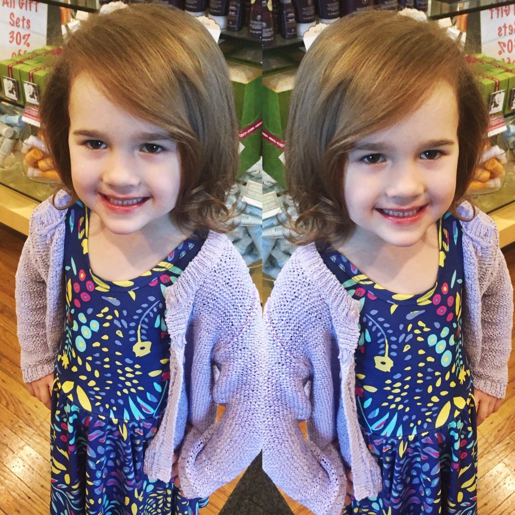 truconceptsalon's tweet photo. Lucy just got her very first haircut and blowout at Trü &amp; now wants to "get a hair cut everyday!" #glamorous https://t.co/N9IrTgT1VQ