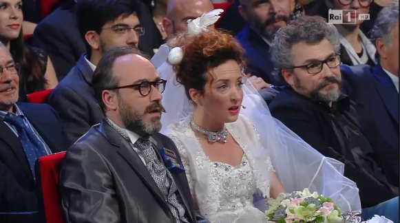 RaiPlay's tweet photo. I coniugi Salamoia: Marta e Gianluca a #Sanremo2016. Il video → https://t.co/gb87noTBFN https://t.co/jzaNtylIeI