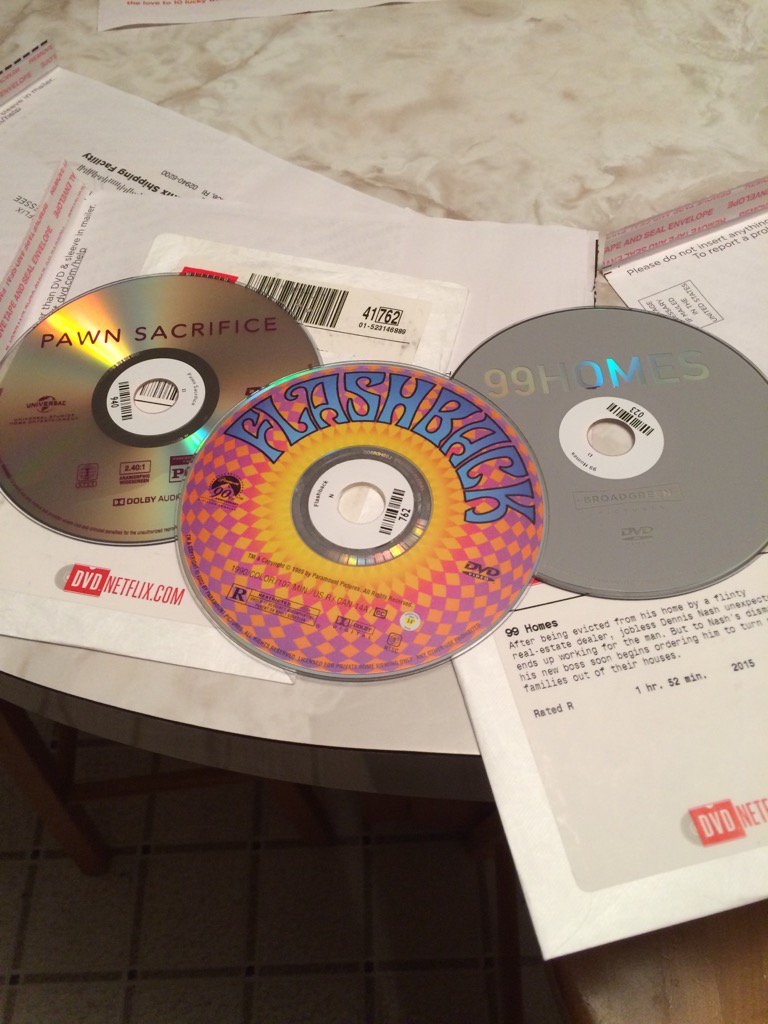 momlovesfilm's tweet photo. Opening the mail. 99 Homes, Flashback and Pawn Sacrifice have arrived. #diskart #WeLoveDVD https://t.co/AYlvq744Vv