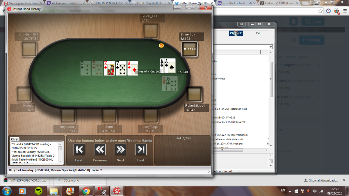 Sinnerboy555's tweet photo. @32Red_Poker #topsettuesday
first in? https://t.co/RoNsWu6Umo
