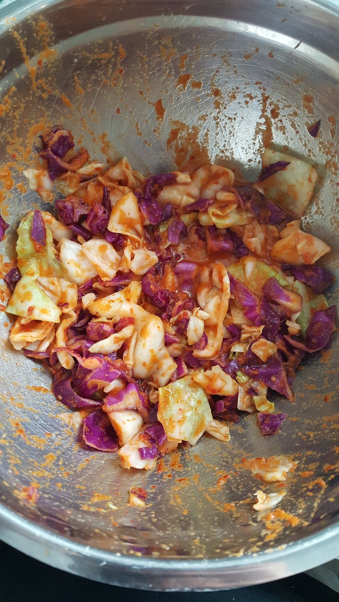 ChefPeteO's tweet photo. #kimchi first day of ferment. Ooohhhh boy this one tastes bomb already! @FoodiePatutie @NickyTheBaker13 @KoreanFood https://t.co/JshCPKVTo8