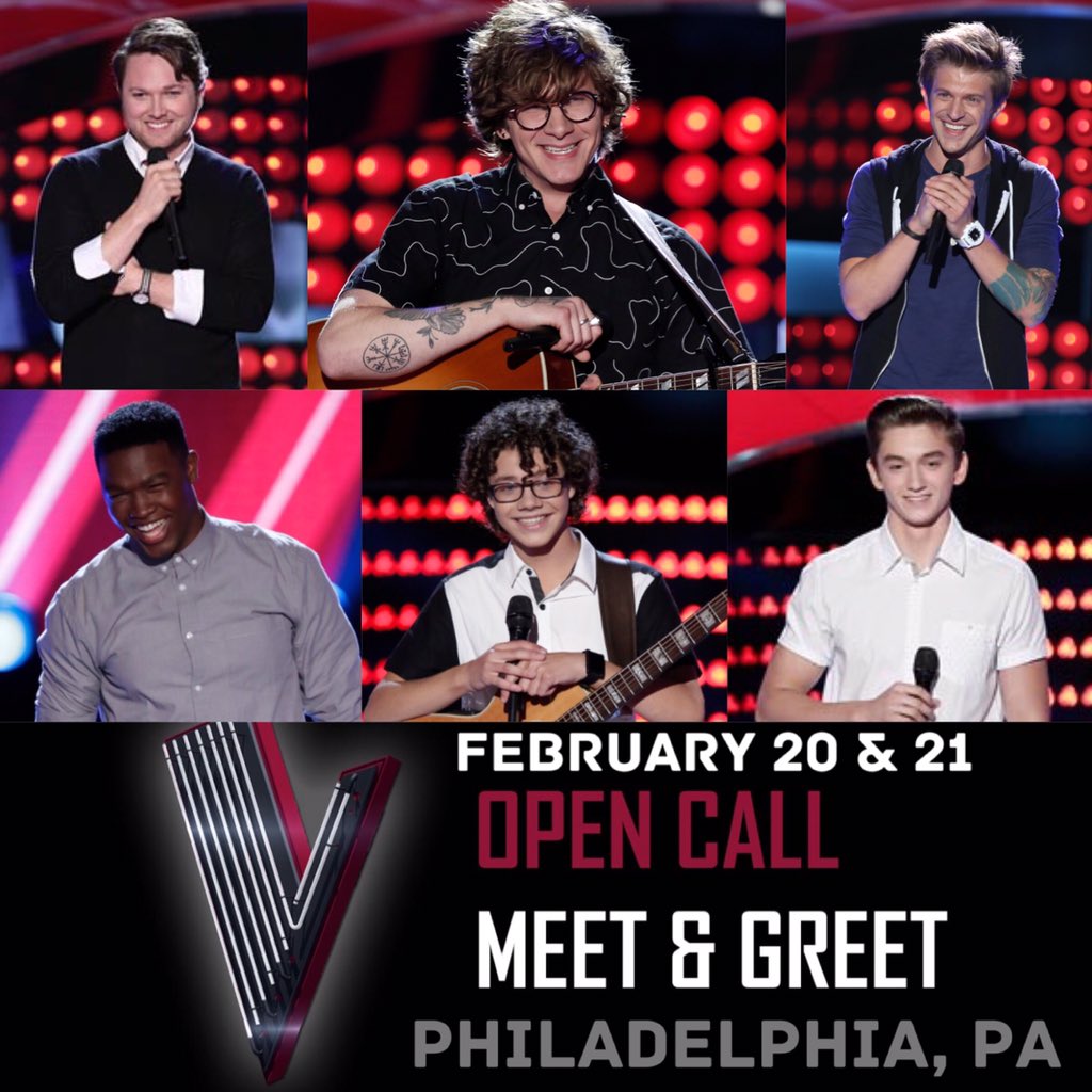 TheVoiceCasting's tweet photo. PHILADELPHIA! Come hang out with us February 20 &amp; 21! https://t.co/KAWhJvLrO0! ✌️ https://t.co/eFKbsRxVaf