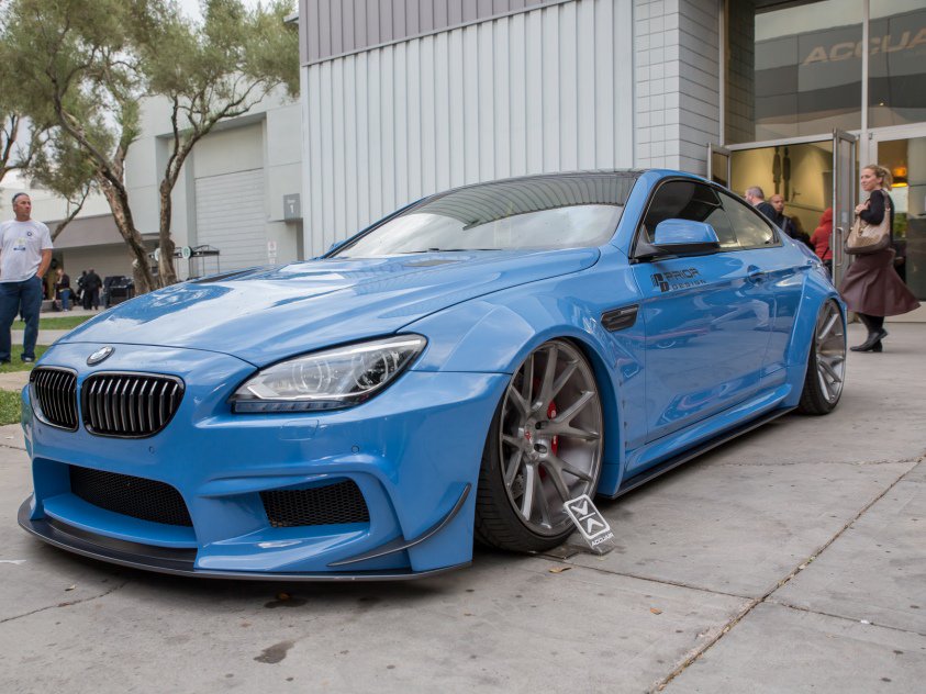 BremboBrakes's tweet image. Brembo monoblock 6piston calipers and drilled floating discs complete the sporty look of Accuair’sBMW for #SEMA2015