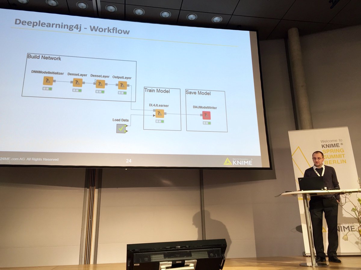 knime's tweet image. #KNIMESummit2016 Bernd Wiswedel- what's coming in 2016: #deeplearning integrated #parallelization #machinelearning
