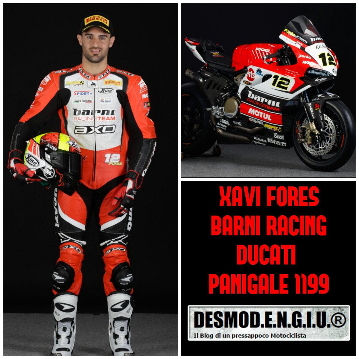 DesmoDENGIU's tweet photo. @XaviFores in sella alla @DucatiMotor del #barniracing @WorldSBK @pirellisport #sbk16 #dengiu #desmodengiu @21mm_it https://t.co/1hmj9x9MMD
