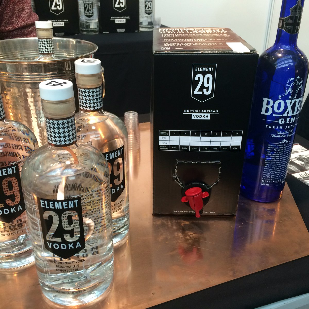 Not only have we got <a href="/JascotsWine/">Jascots Wine</a> on tap there is <a href="/Element29vodka/">Element29vodka</a> in box too #wineontap #baginbox <a href="/CasDiningShow/">Casual Dining - 18 & 19 Sept 24</a>