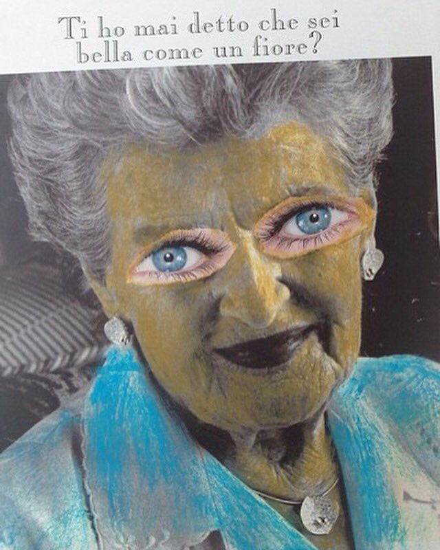 Have I ever told you are #beautiful like a #flower ? Do you like my new #painting ? #angelalansbury #bigeyes #art