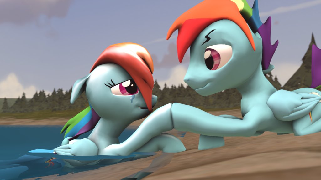 TheMLPCrew's tweet photo. Tbh, if I was forced to ship something that isn't RariDash, I choose this ship.
#RainbowDash #RainbowBlitz
~Saphire https://t.co/t4cun4wgom