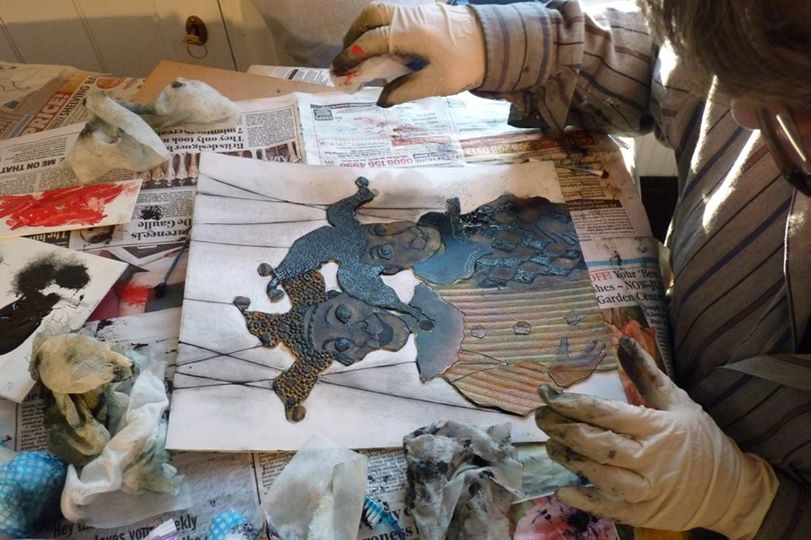 KimMajorGeorge's tweet image. #Collagraph Masterclass &amp;amp; Practical Workshop: Plate Making. August dates now available: buff.ly/20PBIoY