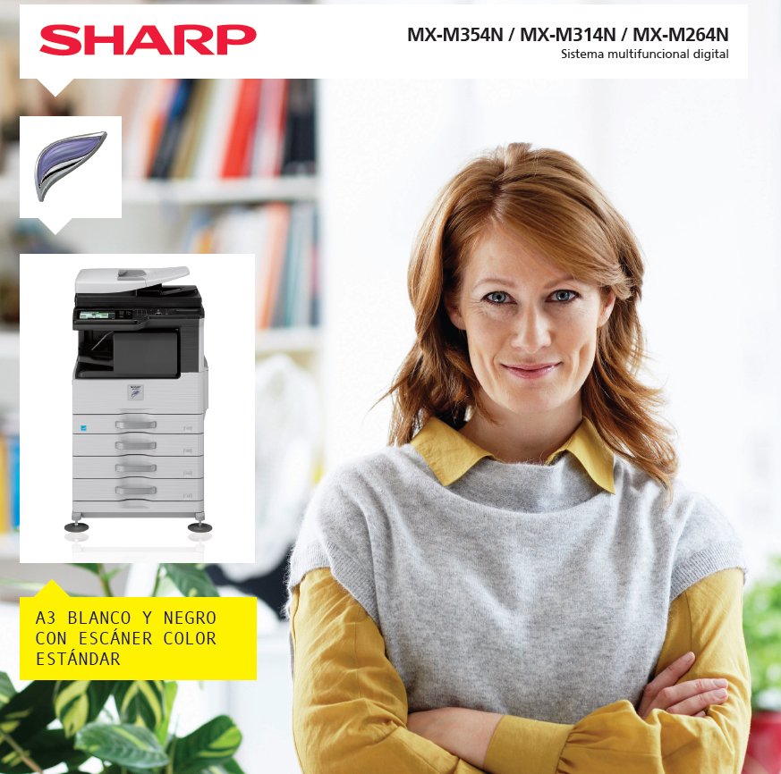 Tecnología + facilidad de uso = productividad, Sharp es la solución inteligente para equipos con carga de trabajo