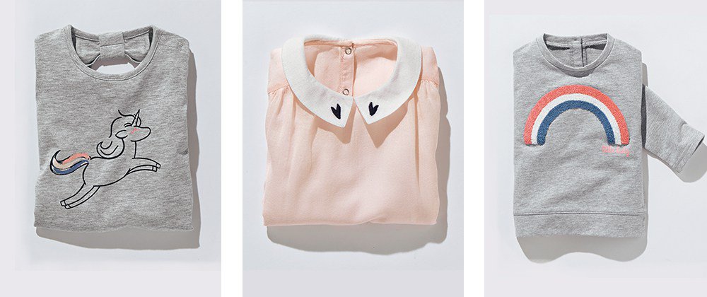 Couleurs poudrées dans la mode bébé lemag.laredoute.fr/couleurs-poudr…
