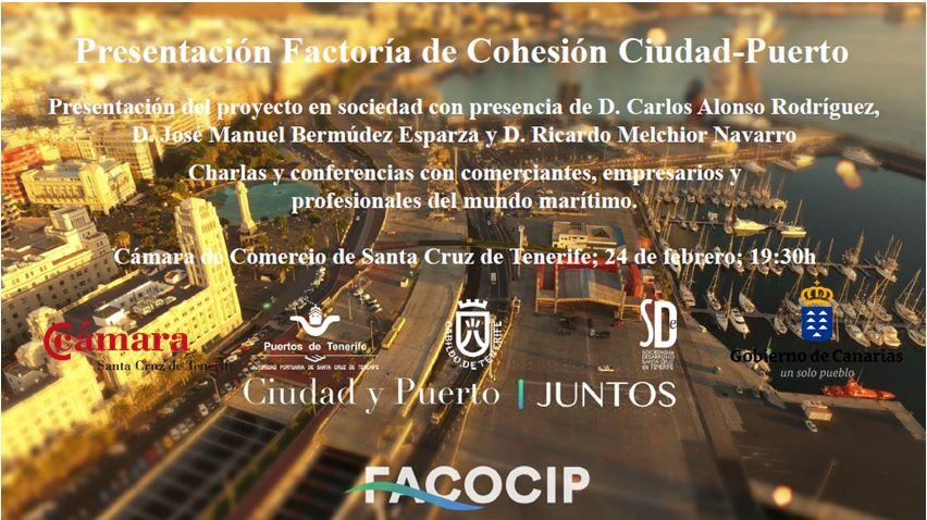 FACOCIP's tweet image. ¡Hoy es nuestro día! Presentamos #FACOCIP en el Salón de actos de @camaratenerife a las 19:30. #ciudadYpuertoJUNTOS