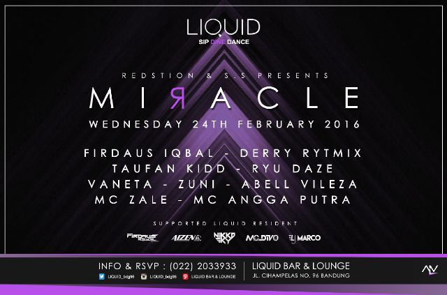 ENTRAP ENTERTAINT (@entrap_ent) on Twitter photo Tonight " MIRACLE " @Liquid_Bdg w dj <a href="/AbellVilleza/">DJ ABELLVILEZA</a> <a href="/FDJ_Vanneta/">Vanneta Gisella</a> <a href="/Firdaus_iqbal/">FIRDAUS IQBAL</a>. See U Tonight " MIRACLE " @Liquid_Bdg w dj <a href="/AbellVilleza/">DJ ABELLVILEZA</a> <a href="/FDJ_Vanneta/">Vanneta Gisella</a> <a href="/Firdaus_iqbal/">FIRDAUS IQBAL</a>. See U
