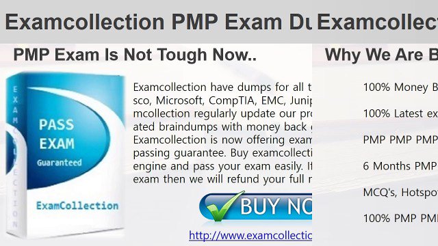 Examcollection PMP VCE - wp.me/p5uecf-3a8 - #Creation #Entertainment - ...